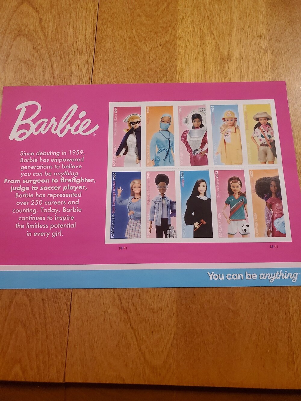 *NEW* US Stamps - 2026  Barbie Forever Stamps - Sheet of 10